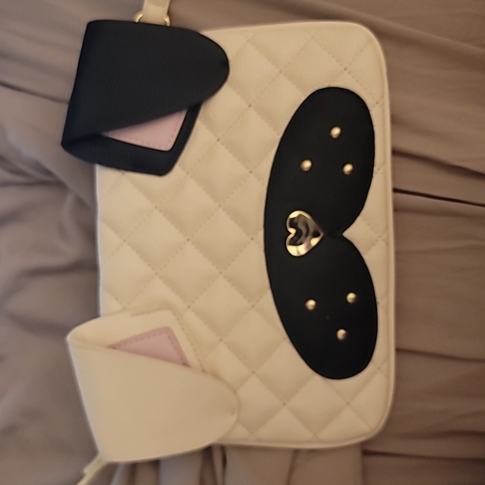 Betsey Johnson purse w/ long strap & matching card holder